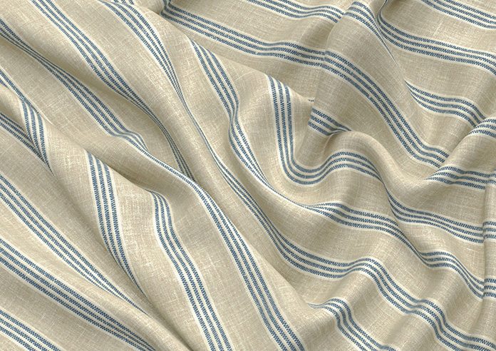Emily Bond George Stripe, Indigo - Made to Measure Curtains - Image 4